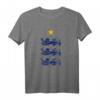 England 2018 Drei Wappentier Löwen Fußball T-Shirt – Retro Supporter-Shirt für WM-Fans und leidenschaftliche England-Anhänger
