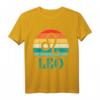 Löwe Sonnenuntergang Tierkreiszeichen T-Shirt - Perfektes Geburtstagsgeschenk für Sternzeichen-Liebhaber im Löwe-Zeitraum