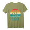 Löwe Sonnenuntergang Tierkreiszeichen T-Shirt - Perfektes Geburtstagsgeschenk für Sternzeichen-Liebhaber im Löwe-Zeitraum