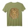 Löwen T-Shirt für Löwenliebhaber, Raubkatzen & Safari-Fans – Mächtiger Löwen Kopf im Retro-Design als Geschenk für Damen, Herren & Kinder