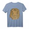 Löwen T-Shirt für Löwenliebhaber, Raubkatzen & Safari-Fans – Mächtiger Löwen Kopf im Retro-Design als Geschenk für Damen, Herren & Kinder