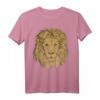 Löwen T-Shirt für Löwenliebhaber, Raubkatzen & Safari-Fans – Mächtiger Löwen Kopf im Retro-Design als Geschenk für Damen, Herren & Kinder