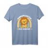 Kinder Kindergarten T-Shirt Löwe mit Regenbogen – Perfekt für den Start in den Kindergarten für Jungen und Mädchen