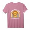 Kinder Kindergarten T-Shirt Löwe mit Regenbogen – Perfekt für den Start in den Kindergarten für Jungen und Mädchen