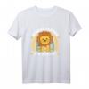 Kinder Kindergarten T-Shirt Löwe mit Regenbogen – Perfekt für den Start in den Kindergarten für Jungen und Mädchen
