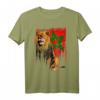 Löwe-marokkanische Flagge T-Shirt – Stolz auf marokkanische Wurzeln, ideales Geschenk für Freunde & Familie