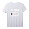 Mom low Battery T-Shirt - Lustiges Geschenk für Mütter mit Batterie-Icon, ideal für Eltern und Familienmitglieder