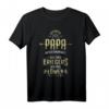 Herren Der beste Papa Krieger Herz eines Löwen Vatertag Spruch T-Shirt – Originelles Geschenk zum Geburtstag, Weihnachten & Vatertag