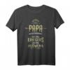 Herren Der beste Papa Krieger Herz eines Löwen Vatertag Spruch T-Shirt – Originelles Geschenk zum Geburtstag, Weihnachten & Vatertag