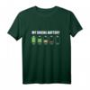 My Social Battery Low Energy Anti Social Introvert Geschenk T-Shirt – Humorvolles Outfit für Introvertierte, Egoisten & Loner zu Geburtstag, Weihnachten & Feiertagen