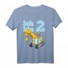 Kinder Zweiter Geburtstag T-Shirt mit Löwe, Bagger & Kran – Perfekt für den zweiten Geburtstag von kleinen Jungs und Mädchen