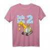 Kinder Zweiter Geburtstag T-Shirt mit Löwe, Bagger & Kran – Perfekt für den zweiten Geburtstag von kleinen Jungs und Mädchen