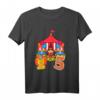 Kinder Geburtstagsshirt 5 Jahre Zirkus Löwe - Perfektes Outfit für den Kindergeburtstag im Zirkus-Motto