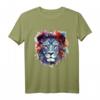 Löwe Kunst - Buntes Tier T-Shirt für Tierliebhaber, Freunde und Familie