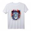Löwe Kunst - Buntes Tier T-Shirt für Tierliebhaber, Freunde und Familie