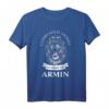 Armin Geschenk Name Löwe T-Shirt – Personalisierte Geburtstagsüberraschung für Männer und Jungs mit starkem Löwenmotiv