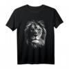 Löwenkopf mit blauen Augen für Liebhaber - König der Tiere T-Shirt, Sternzeichen Löwe Geschenk, Modisches Unisex-Design für Kinder & Erwachsene