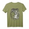 Löwenkopf mit blauen Augen für Liebhaber - König der Tiere T-Shirt, Sternzeichen Löwe Geschenk, Modisches Unisex-Design für Kinder & Erwachsene