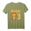 Kinder Löwe T-Shirt zum 3. Geburtstag - Süßes Afrika Baby Tier Geschenk für Jungen, Löwen König Motiv für Geburtstagsparty