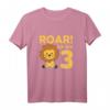 Kinder Löwe T-Shirt zum 3. Geburtstag - Süßes Afrika Baby Tier Geschenk für Jungen, Löwen König Motiv für Geburtstagsparty