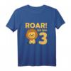 Kinder Löwe T-Shirt zum 3. Geburtstag - Süßes Afrika Baby Tier Geschenk für Jungen, Löwen König Motiv für Geburtstagsparty