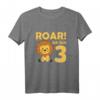 Kinder Löwe T-Shirt zum 3. Geburtstag - Süßes Afrika Baby Tier Geschenk für Jungen, Löwen König Motiv für Geburtstagsparty