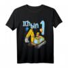 Kinder Ich Bin Eins 1 Jahr Erster Geburtstag Bagger Löwe T-Shirt – Perfektes Geschenk für den ersten Geburtstag kleiner Jungen