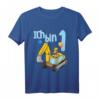 Kinder Ich Bin Eins 1 Jahr Erster Geburtstag Bagger Löwe T-Shirt – Perfektes Geschenk für den ersten Geburtstag kleiner Jungen