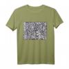 Löwe T-Shirt mit abstraktem Muster - Modernes Tiermotiv für Modebewusste und Kunstliebhaber