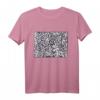 Löwe T-Shirt mit abstraktem Muster - Modernes Tiermotiv für Modebewusste und Kunstliebhaber