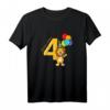Kinder Löwe Geburtstag T-Shirt für 4-Jährige – Perfektes Geschenk für Jungen und Mädchen zum Geburtstag