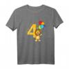 Kinder Löwe Geburtstag T-Shirt für 4-Jährige – Perfektes Geschenk für Jungen und Mädchen zum Geburtstag