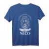 Nico Löwe T-Shirt - Personalisiertes Geburtstagsgeschenk für Männer und Jungs mit Spruch 'Unterschätze niemals die Stärke von Nico'