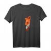 Polygon Fuchs T-Shirt - Minimalistisches Wildtier-Design für Kinder, Damen und Herren, ideales Geschenk für Tier- und Naturliebhaber
