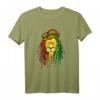 Reggae Jamaica T-Shirt mit Löwe - Klassisch geschnittenes Musik-Shirt für Reggae- und Jamaika-Fans