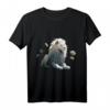Weißer Löwe Blumen Kunst - Tier Motiv Zoo Löwe T-Shirt für Tierliebhaber & Naturfreunde