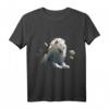 Weißer Löwe Blumen Kunst - Tier Motiv Zoo Löwe T-Shirt für Tierliebhaber & Naturfreunde
