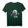 Weißer Löwe Blumen Kunst - Tier Motiv Zoo Löwe T-Shirt für Tierliebhaber & Naturfreunde