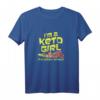 I'm A Keto Girl In A Carbie World - Lustiges Keto Diät T-Shirt für Frauen, Fitness & Motivation, Perfektes Geschenk für Diät- und Fitness-Enthusiasten