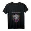 Damen MacDonald Schottischer Clan Tartan Löwe Schwert Wappen T-Shirt mit V-Ausschnitt – Keltisches Design für Schottland-Fans