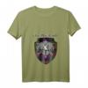 Damen MacDonald Schottischer Clan Tartan Löwe Schwert Wappen T-Shirt mit V-Ausschnitt – Keltisches Design für Schottland-Fans