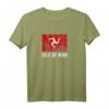 Isle of Man Vintage 3 Beine Celtic Flagge Langarmshirt – Retro Celtic Triskele Design, perfektes Geschenk für Touristen und Fans