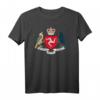 Isle Of Man Manx Flagge T-Shirt mit 3 Legs Of Man Wappen – Traditionelles Souvenir & Kulturerbe Kleidung