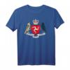 Isle Of Man Manx Flagge T-Shirt mit 3 Legs Of Man Wappen – Traditionelles Souvenir & Kulturerbe Kleidung