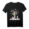 Maltesischer Weihnachten auf Winterbaum Pyjamas T-Shirt - Lustiges Festtags-Shirt für Maltese-Liebhaber und Tierfreunde