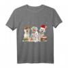 Lustiges Weihnachts-T-Shirt mit Weihnachtsmann, Rentier & Hundemotiv – Perfektes Geschenk für Familie, Freunde & Hundeliebhaber zu Weihnachten