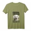 Damen Malteser Personal Stalker lustiges Hundemotiv T-Shirt mit V-Ausschnitt – Perfektes Geschenk für Malteser-Mütter und Hundeliebhaberinnen