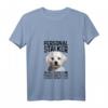 Damen Malteser Personal Stalker lustiges Hundemotiv T-Shirt mit V-Ausschnitt – Perfektes Geschenk für Malteser-Mütter und Hundeliebhaberinnen