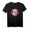 Maltesischer Hundewelpen-Inhaber-Liebe Retro Sonnenuntergang T-Shirt – Perfektes Geschenk für Hundebesitzer und Tierliebhaber zu Geburtstag & Feiertag