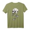 HapFrog Torn Paper Cute Gift T-Shirt – Klassisch geschnitten, doppelt genähter Saum, ideal als lustiges Geschenk